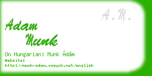 adam munk business card