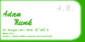 adam munk business card